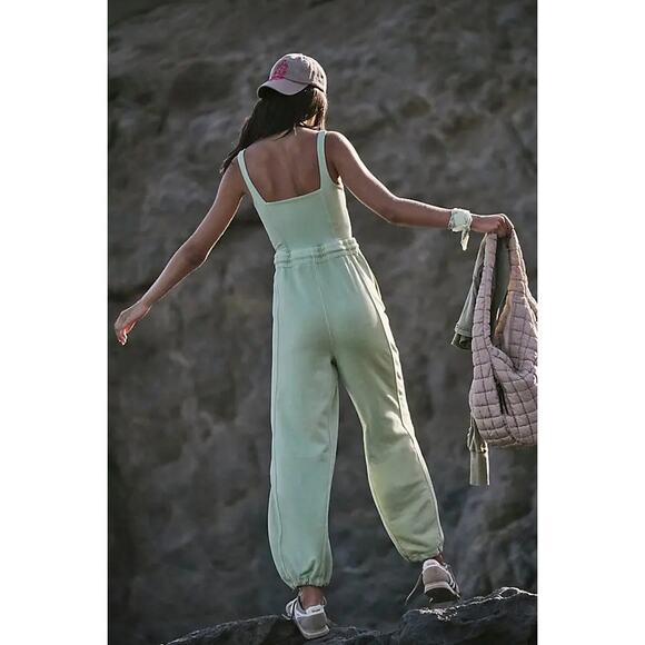 Free People Movement Pistachio Inbound Onesie Jumpsuit NWT - Picture 3 of 9